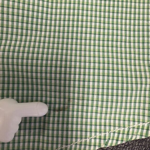Akademiks Mens Green Plaid Button-Up Shirt Size 5XL Short Sleeve Big & Tall - Picture 7 of 8